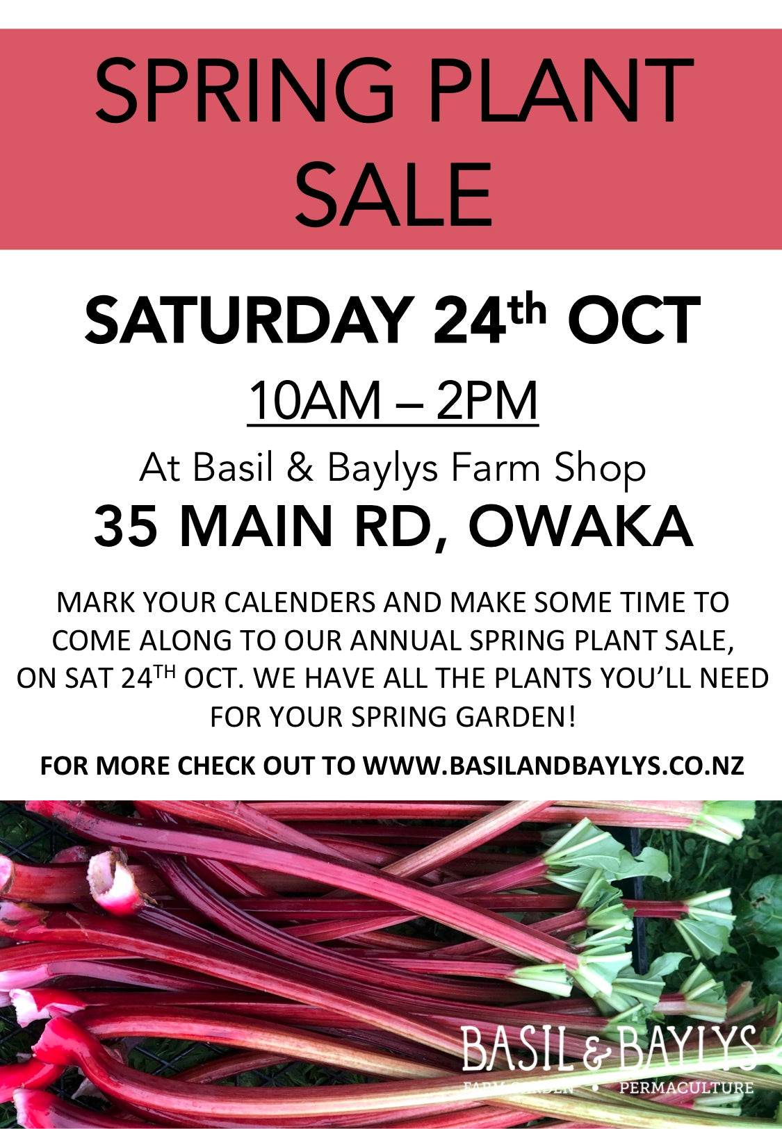2026 Spring Plant Sale